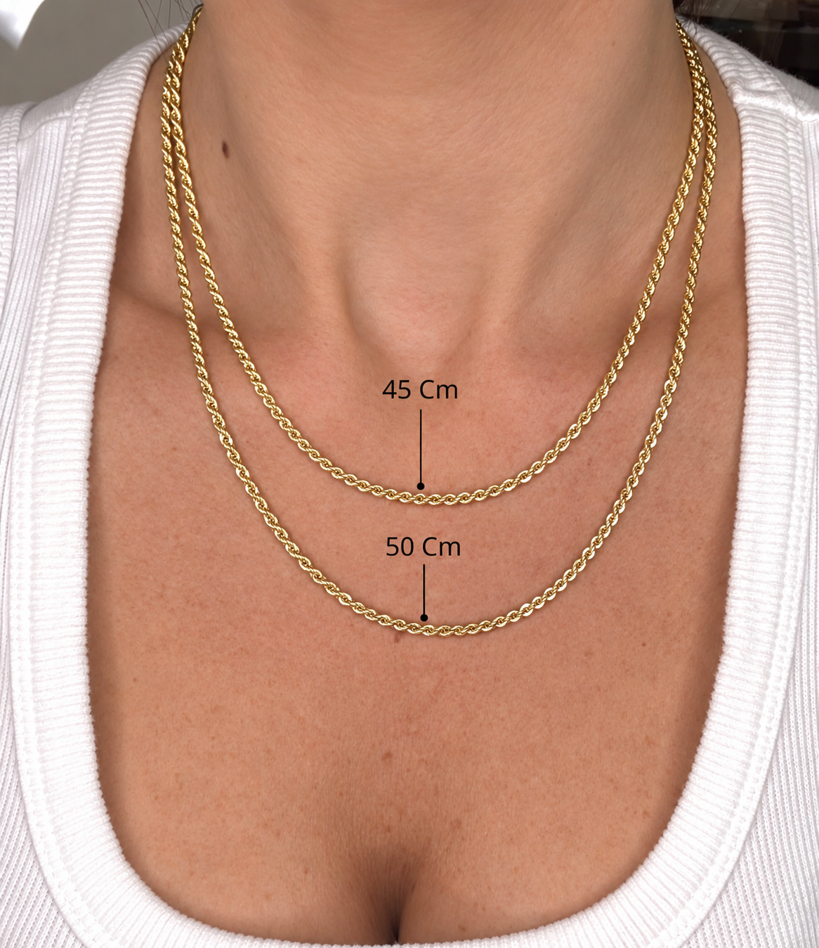 COLLANA TORCHON INTRECCIATA IN ORO GIALLO 18 KT