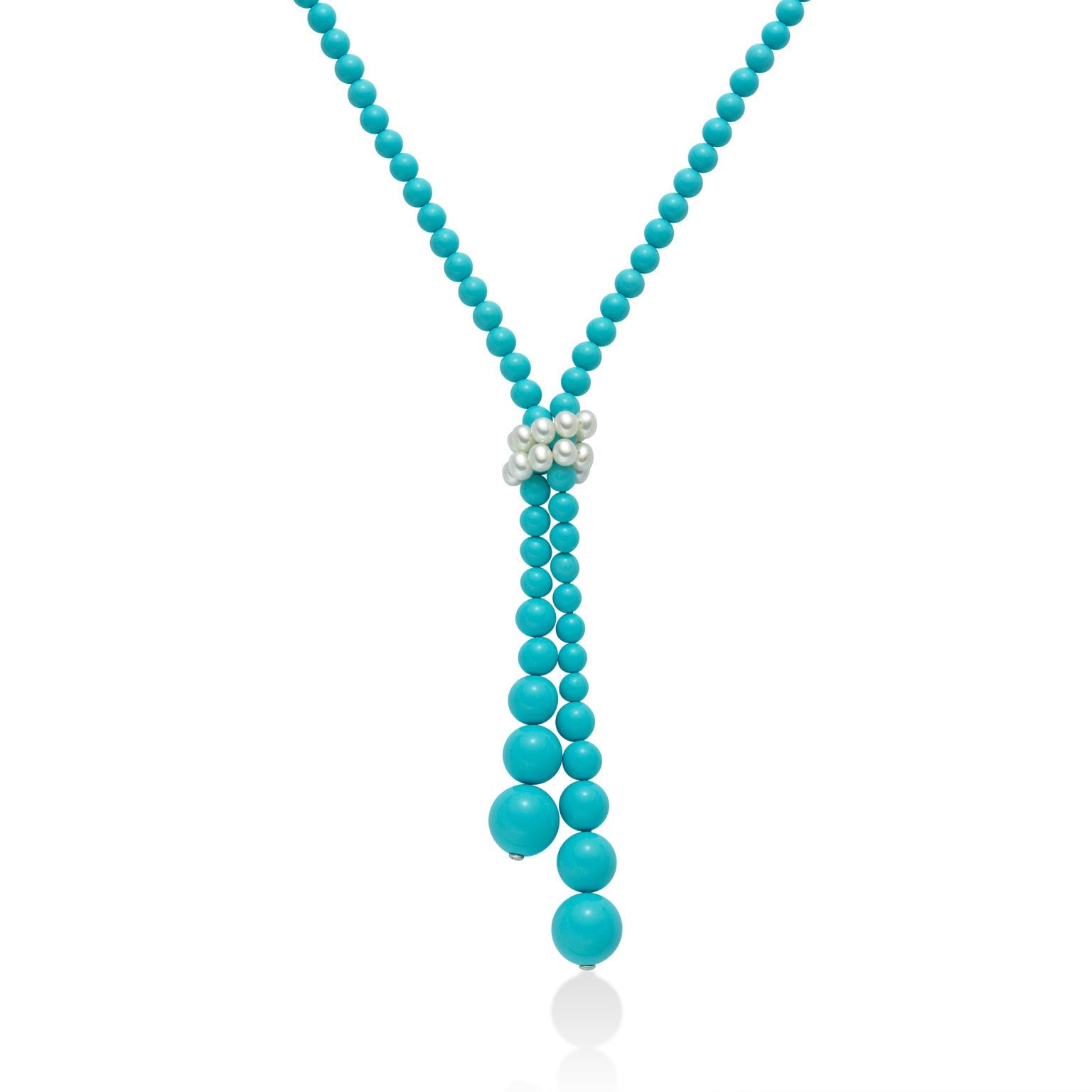 COLLANA MILUNA SALISCENDI TERRA E MARE CORALLO TURCHESE