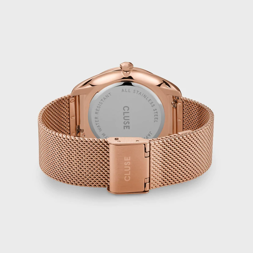 CLUSE FEROCE MESH WHITE - ROSE GOLD WATCH |36MM|