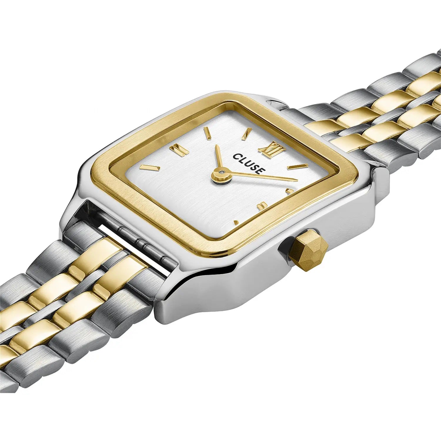CLUSE GRACIEUSE GOLD AND SILVER WHITE DIAL WATCH |24MM|