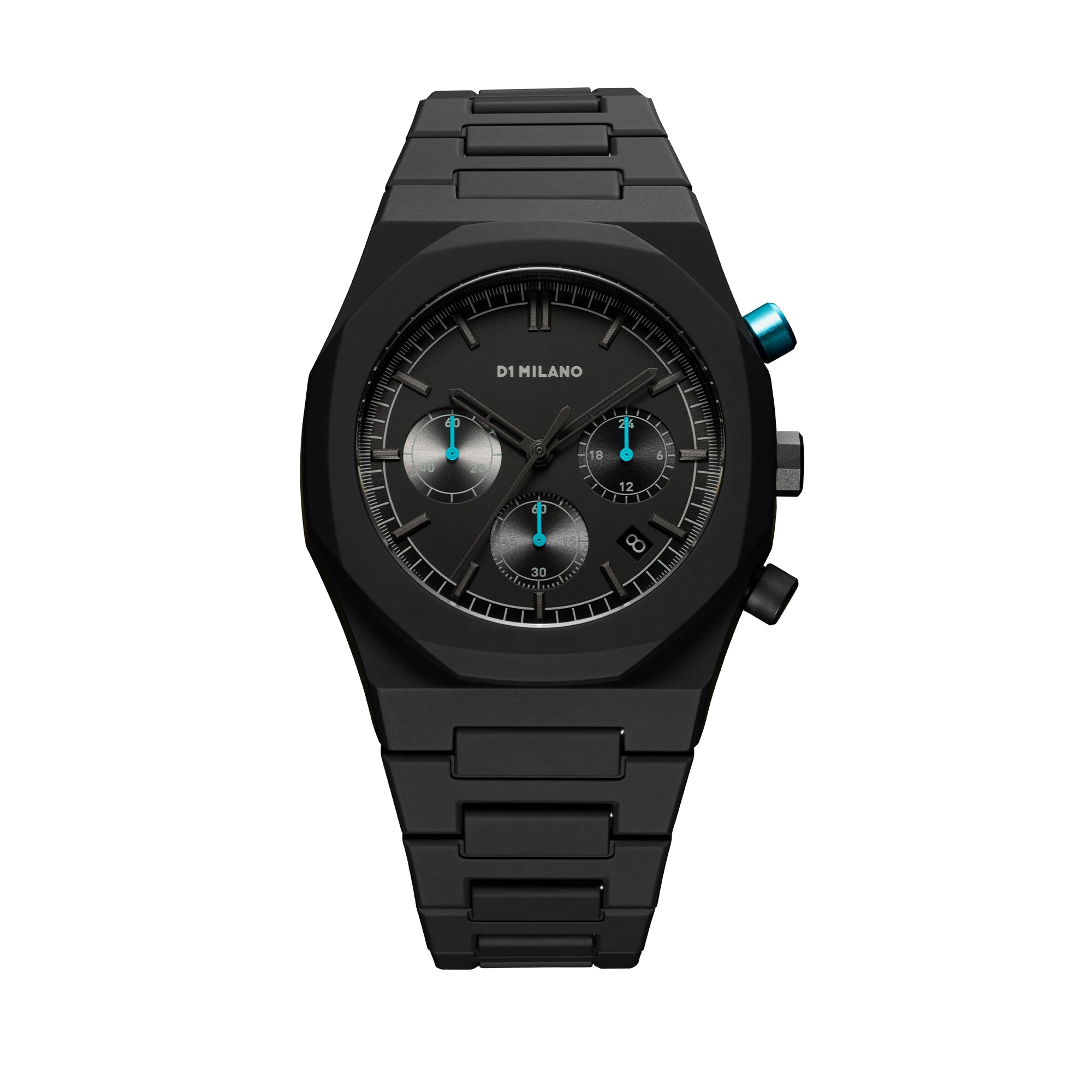 OROLOGIO D1 MILANO POLYCHRONO CHARCOAL BLACK |40.5MM|