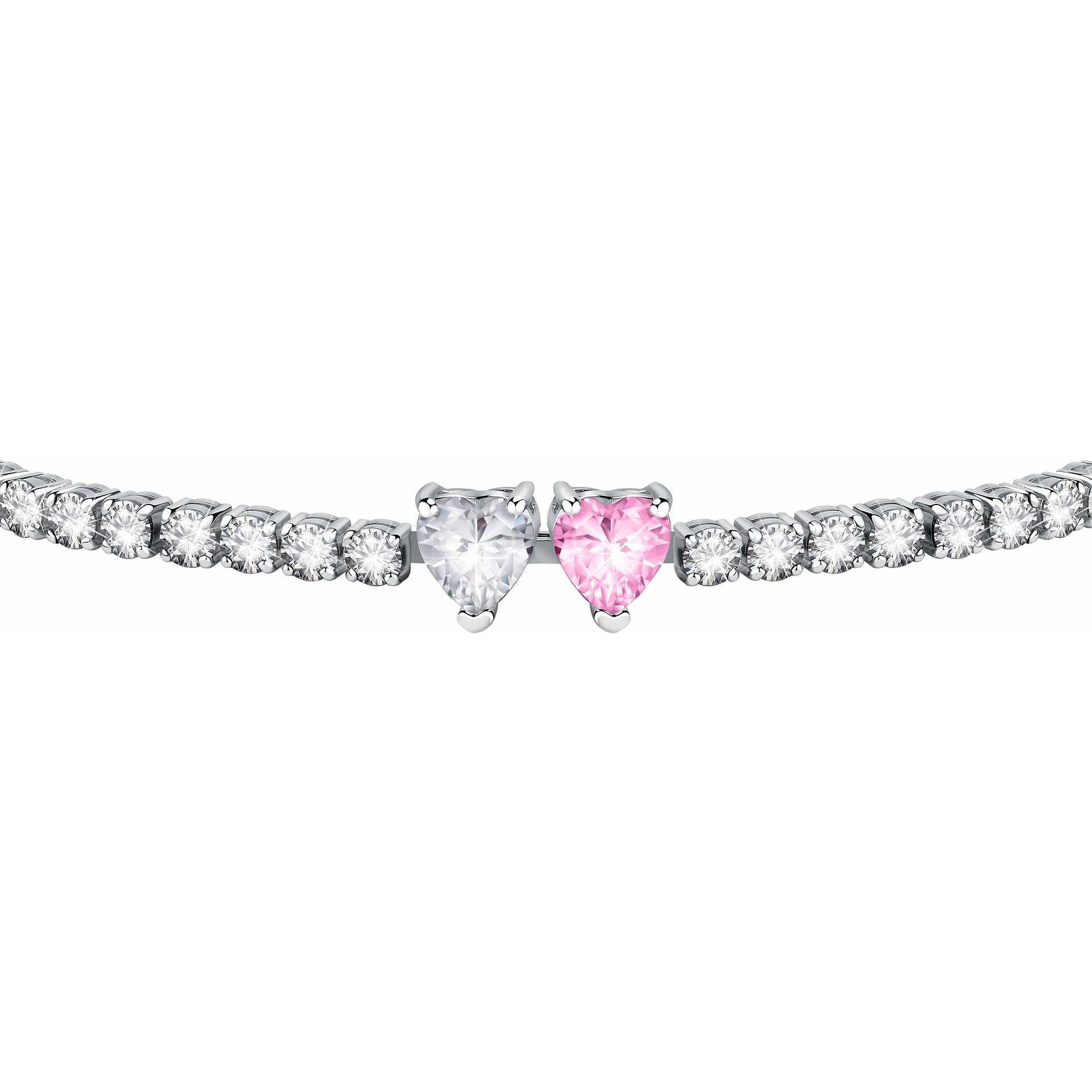 CHIARA FERRAGNI FIRST LOVE PINK AND WHITE HEART BRACELET