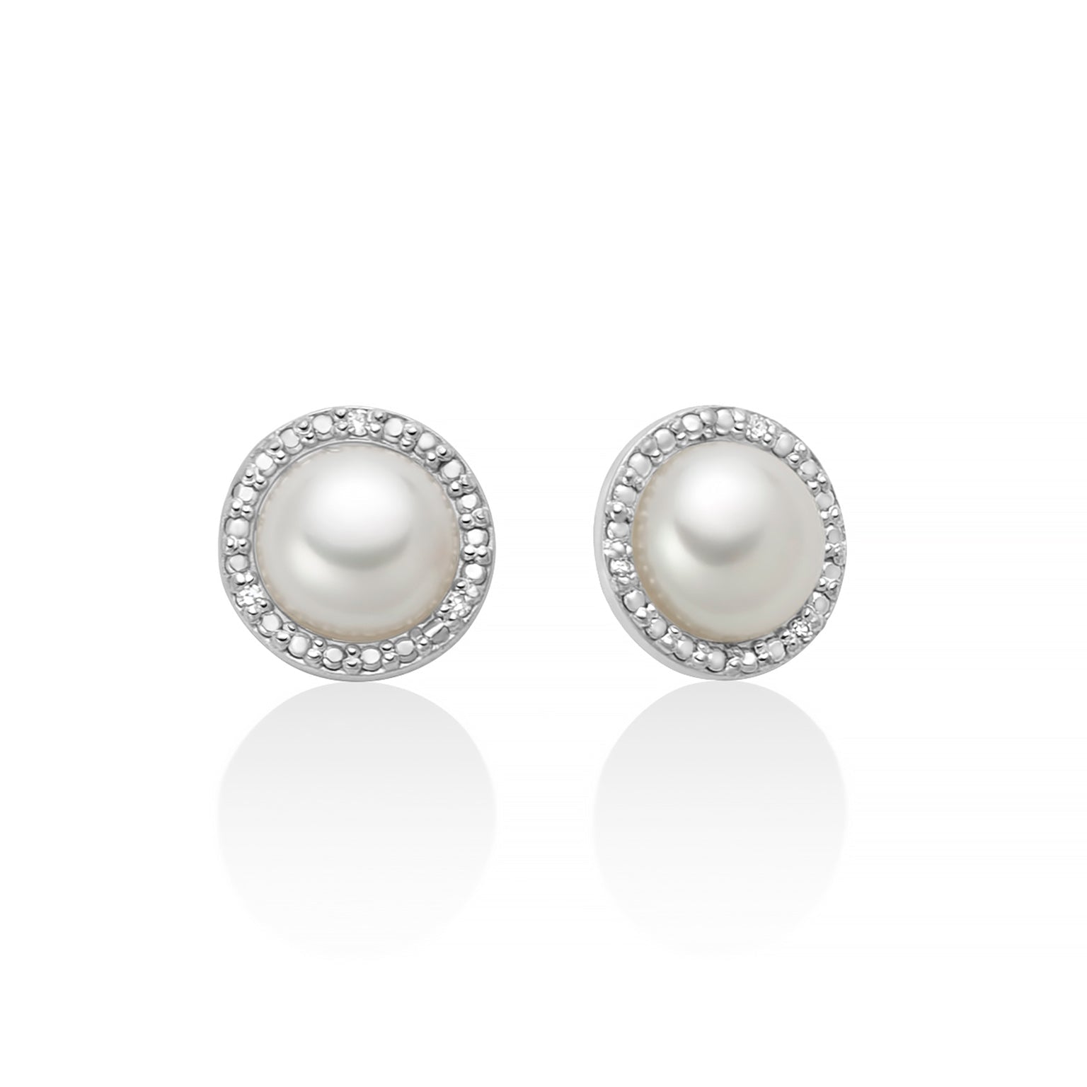 ORECCHINI MILUNA PERLA E DIAMANTI