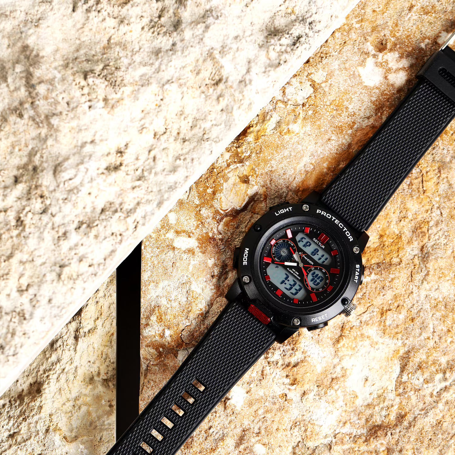 SECTOR EX-45 DIGITAL RED BLACK DIAL |43MM|