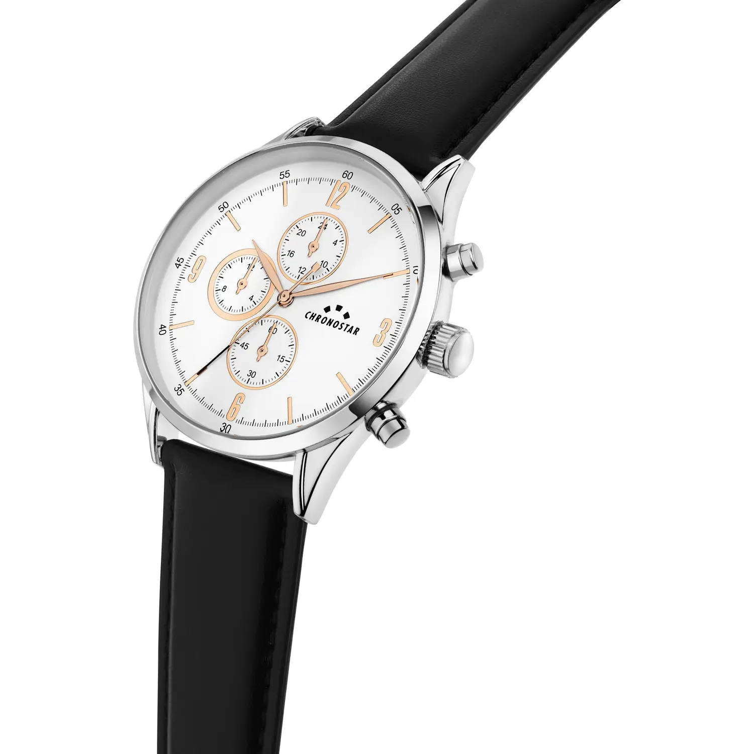 OROLOGIO CHRONOSTAR DANDY MULTIFUNZIONE WHITE DIAL |44MM|