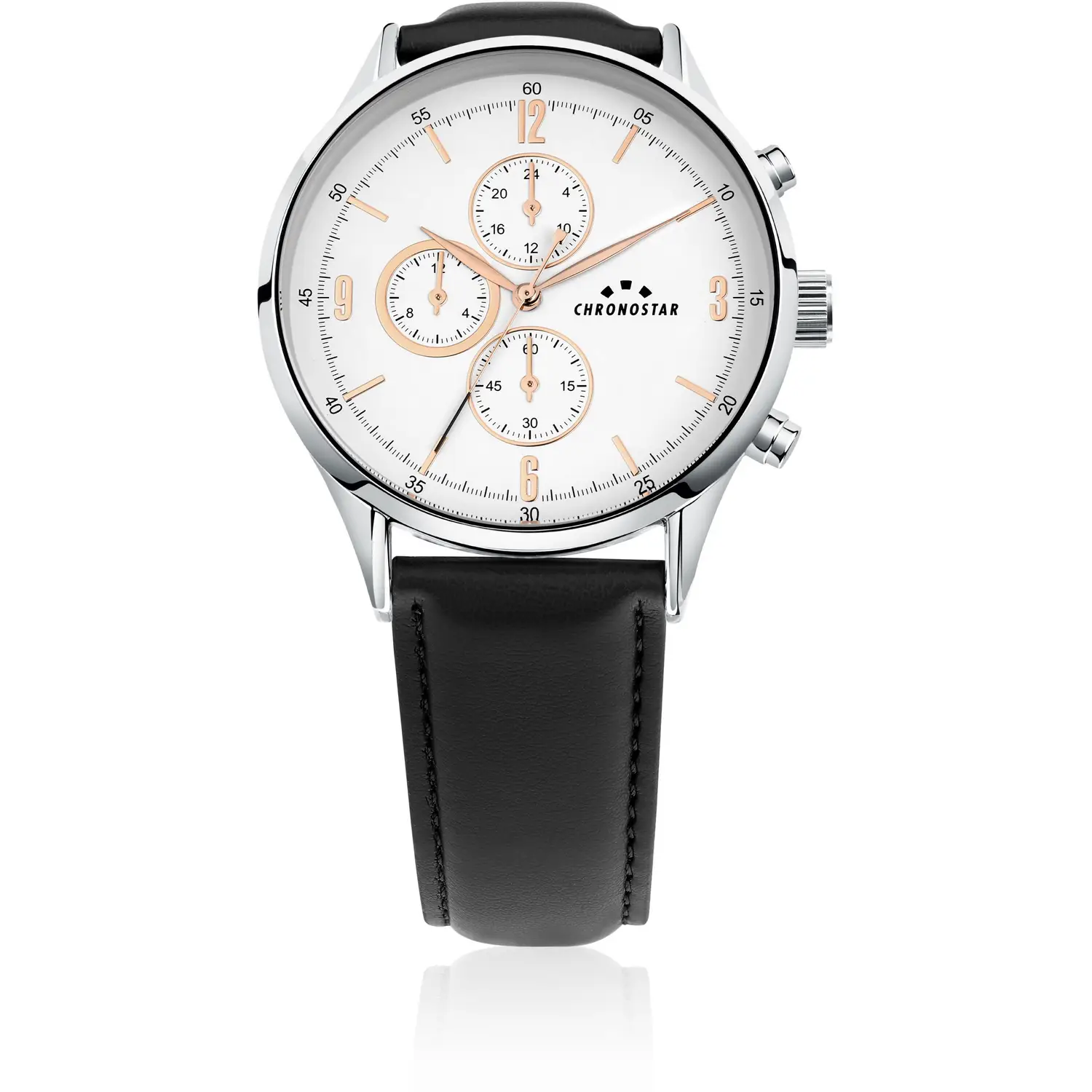 OROLOGIO CHRONOSTAR DANDY MULTIFUNZIONE WHITE DIAL |44MM|