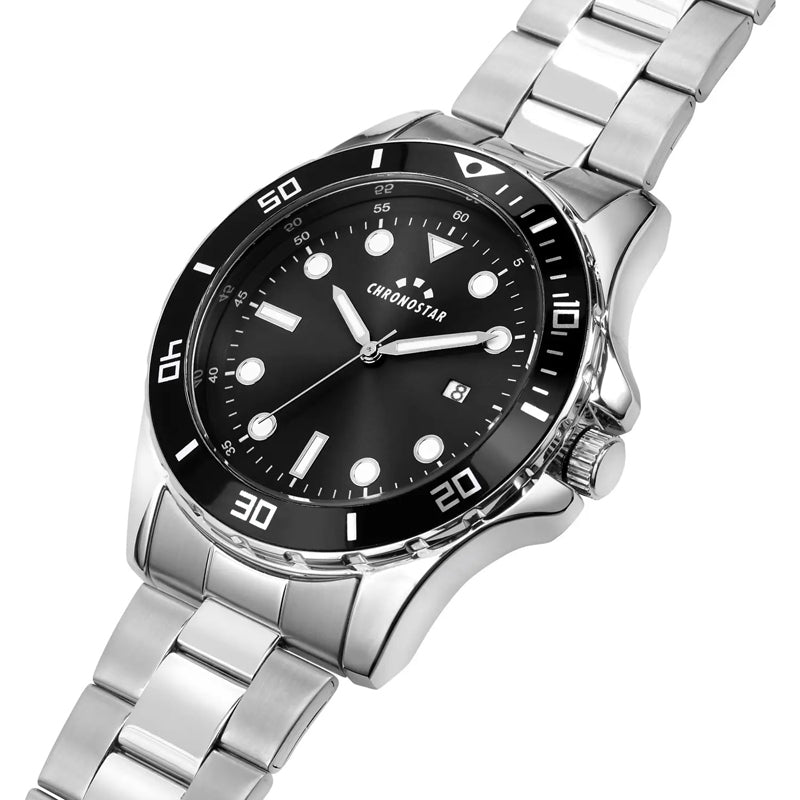CHRONOSTAR CAPTAIN BLACK DIAL WATCH |43MM|