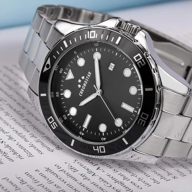 OROLOGIO CHRONOSTAR CAPTAIN BLACK DIAL |43MM|