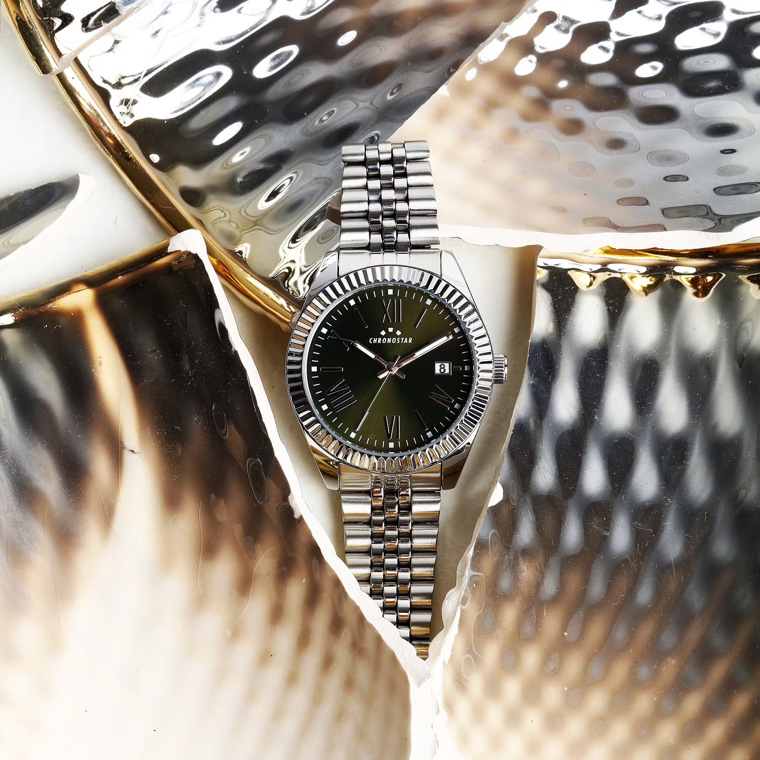 OROLOGIO CHRONOSTAR DAILY GREEN DIAL |41MM|