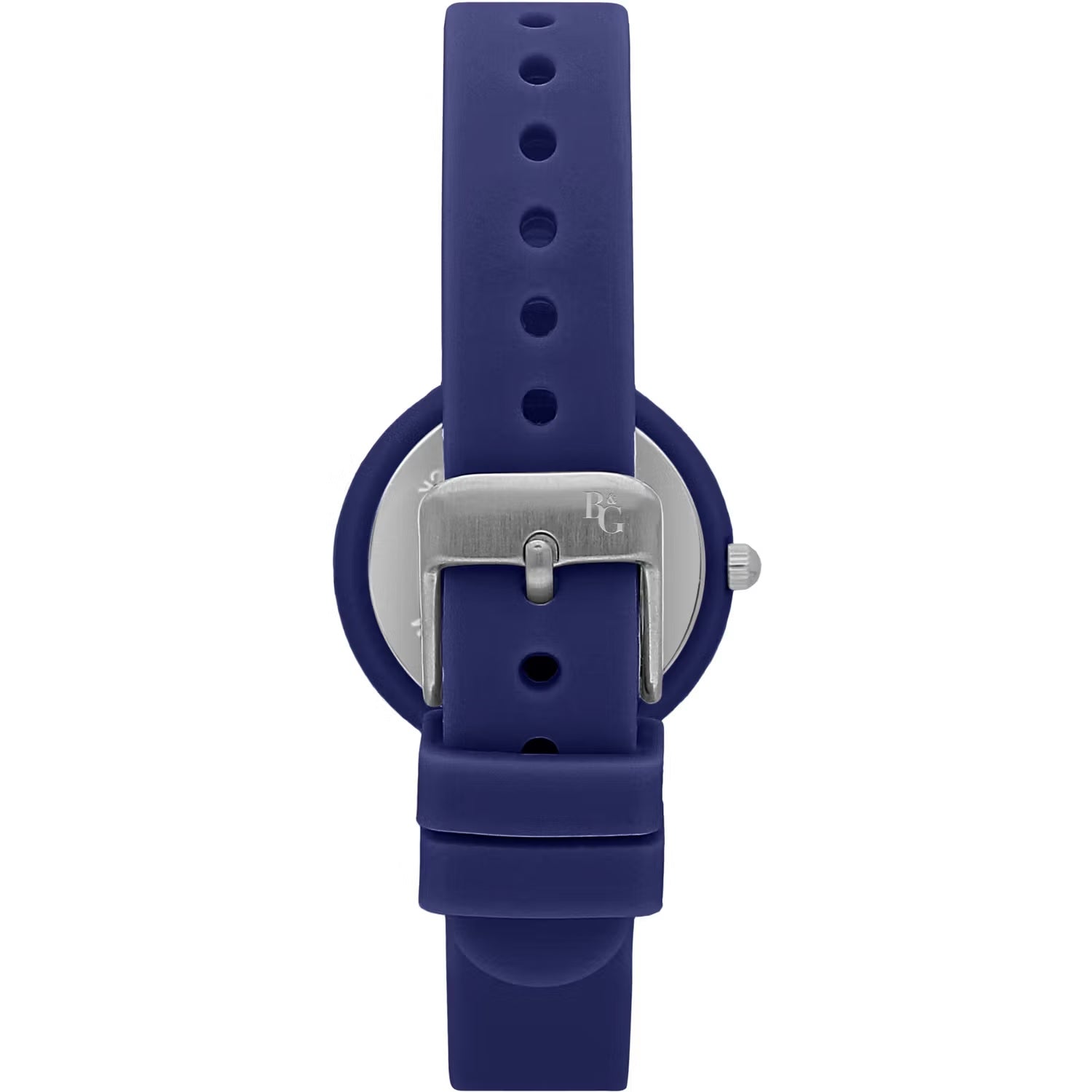 B&G SOFT BLUE WHITE DIAL SILICON WATCH |30MM|