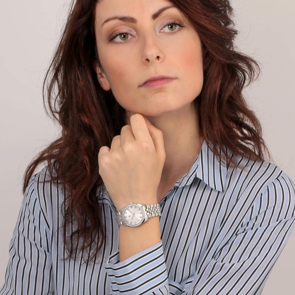 B&G LUXURY SILVER DIAL WATCH |31MM|