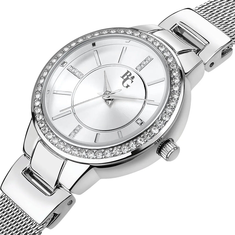 B&G DESIDERIO MESH SILVER WATCH |30MM|