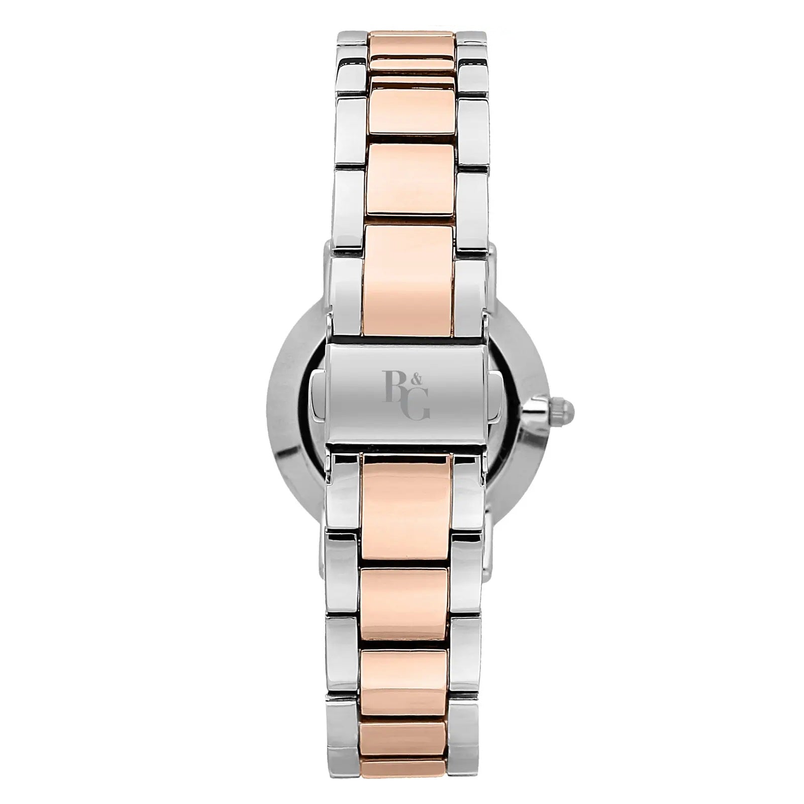 B&G PREPPY ROSE GOLD SILVER DIAL WATCH |32.5MM|