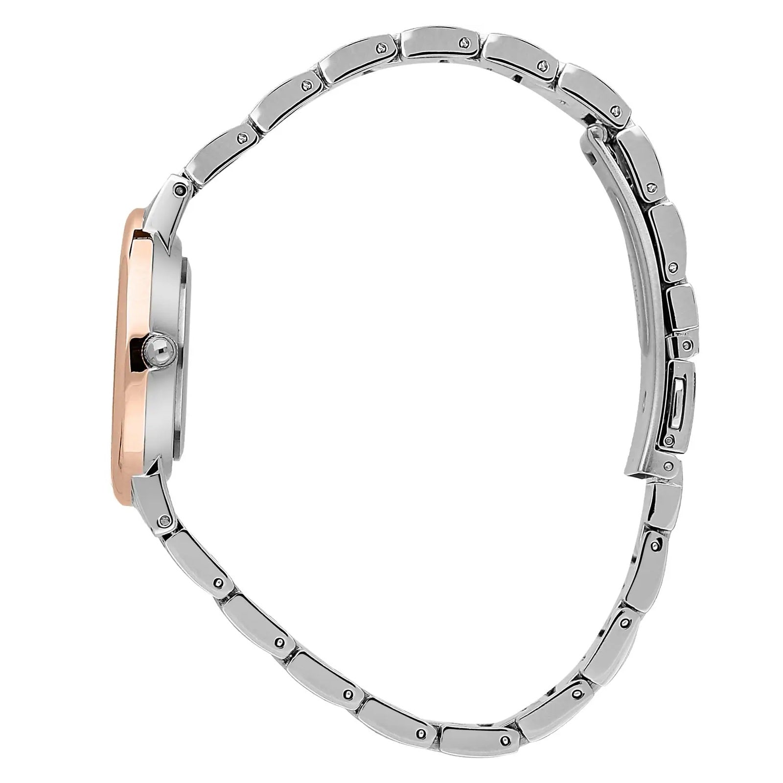 B&G PREPPY ROSE GOLD SILVER DIAL WATCH |32.5MM|