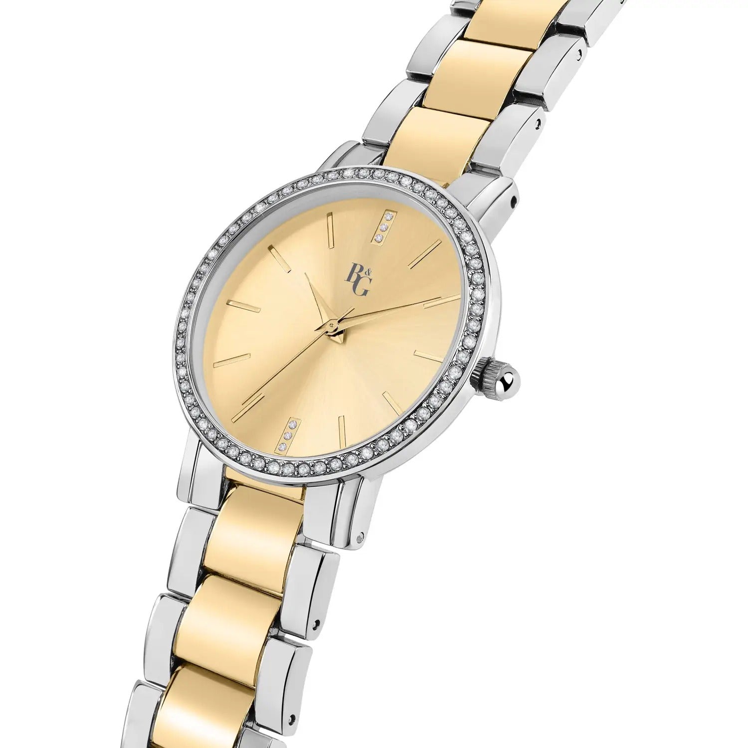 OROLOGIO B&G PREPPY SILVER & GOLD CHAMPAGNE DIAL |32.5MM|