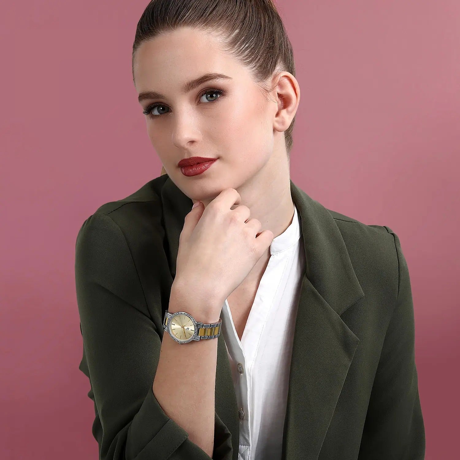 OROLOGIO B&G PREPPY SILVER & GOLD CHAMPAGNE DIAL |32.5MM|