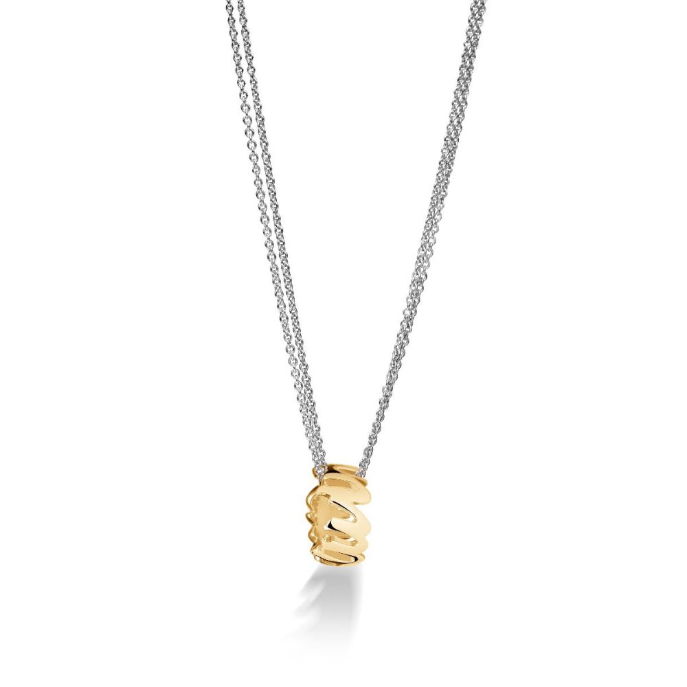 LE BEBÉ 'LOVETTO' MY TWINS RING, YELLOW GOLD PLATED SILVER