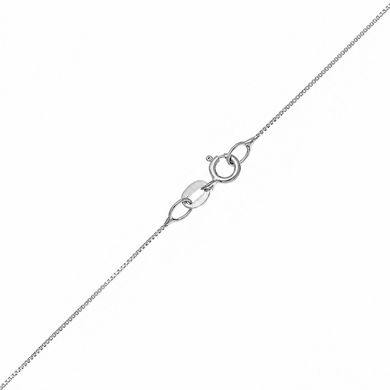Collana modello Veneziana unisex in oro bianco 18 Kt