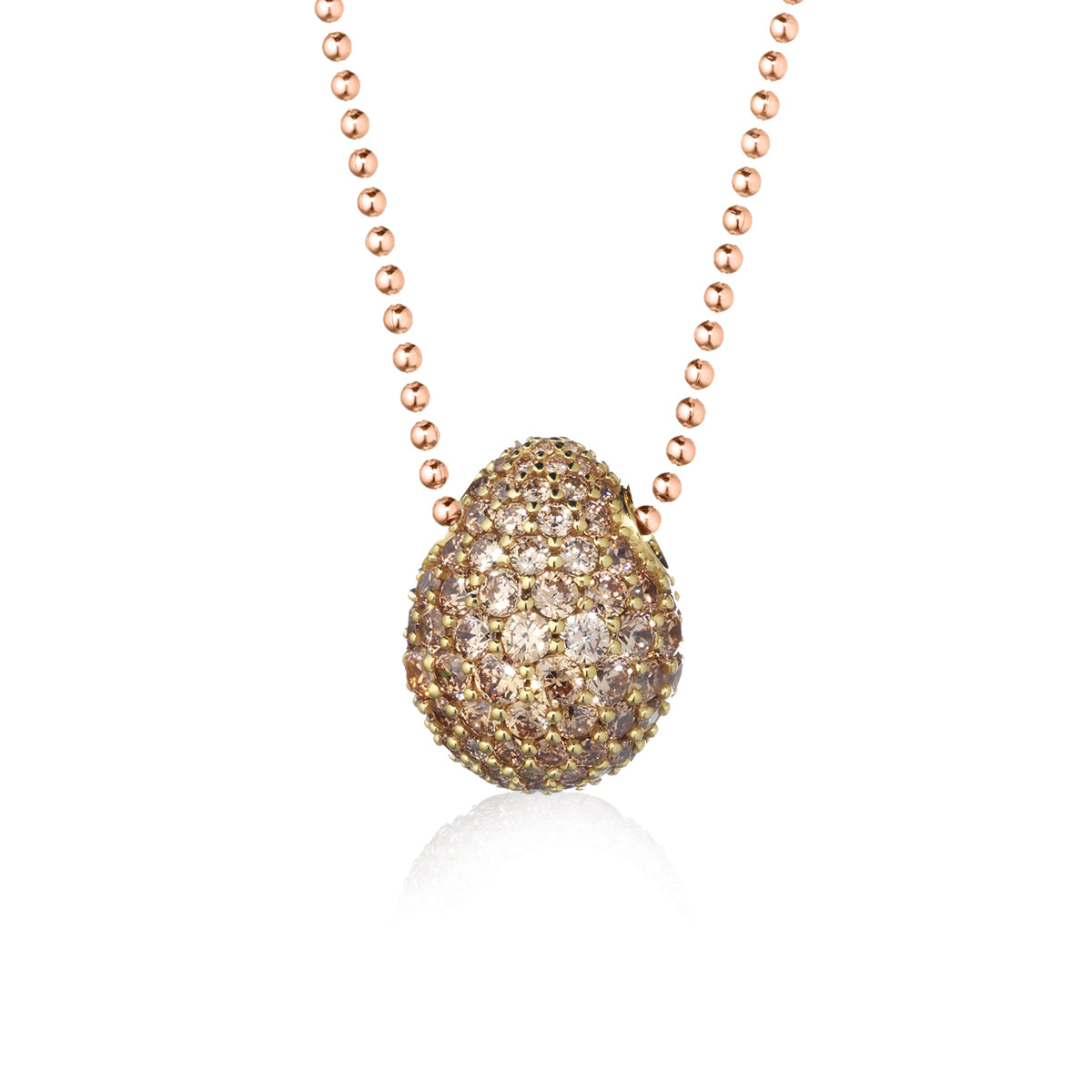 COLLANA TSARS COLLECTION OVETTO ROSÈ CON ZIRCONI CHARDONNAY