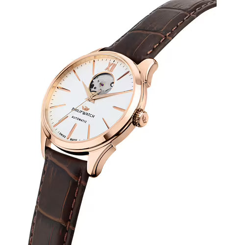 PHILIP WATCH ROMA AUTOMATIC WHITE SILVER DIAL | 41MM |