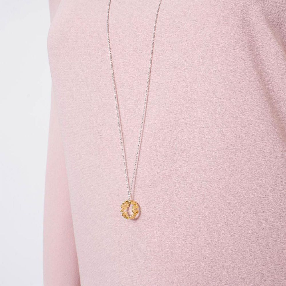 LE BEBÉ 'LOVETTO' MY TWINS RING, YELLOW GOLD PLATED SILVER